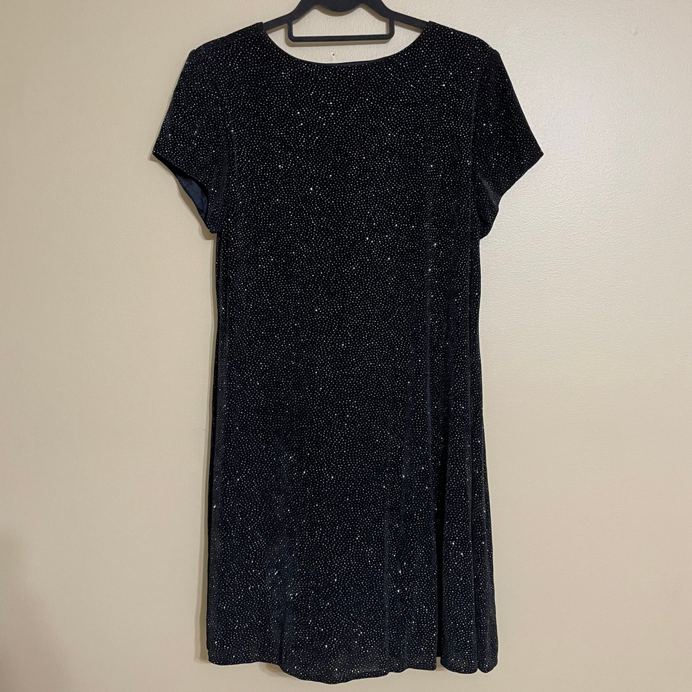 Vintage Jessica Howard black sparkly dress size 12 - Picture 3 of 3
